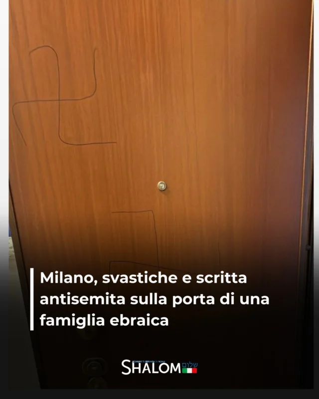 Grave episodio di antisemitismo a Milano. Due svastiche e la scritta "ebree bastarde" sono apparse sulla porta di un appartamento di una famiglia ebraica in zona di Forze Armate, a Milano.

Leggi di più su Shalom.it