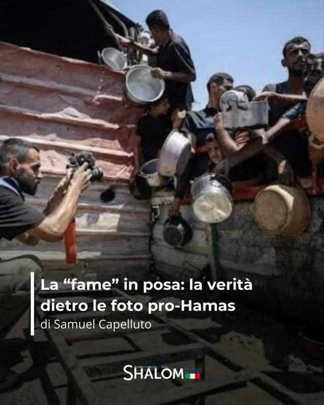 I quotidiani tedeschi Bild e Süddeutsche Zeitung hanno rivelato che molte foto circolate recentemente, con bambini scheletrici e civili disperati con pentole vuote, non documentano la realtà, ma una messinscena ben orchestrata.

Leggi di più nell'articolo di Samuel Capelluto su Shalom.it