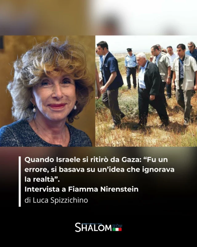 Vent’anni fa Israele lasciava la Striscia di Gaza, nel quadro del piano di disimpegno voluto dal premier Ariel Sharon. Shalom ha intervistato Fiamma Nirenstein, allora inviata de La Stampa che seguì passo passo lo sgombero.

Leggi di più su Shalom.it