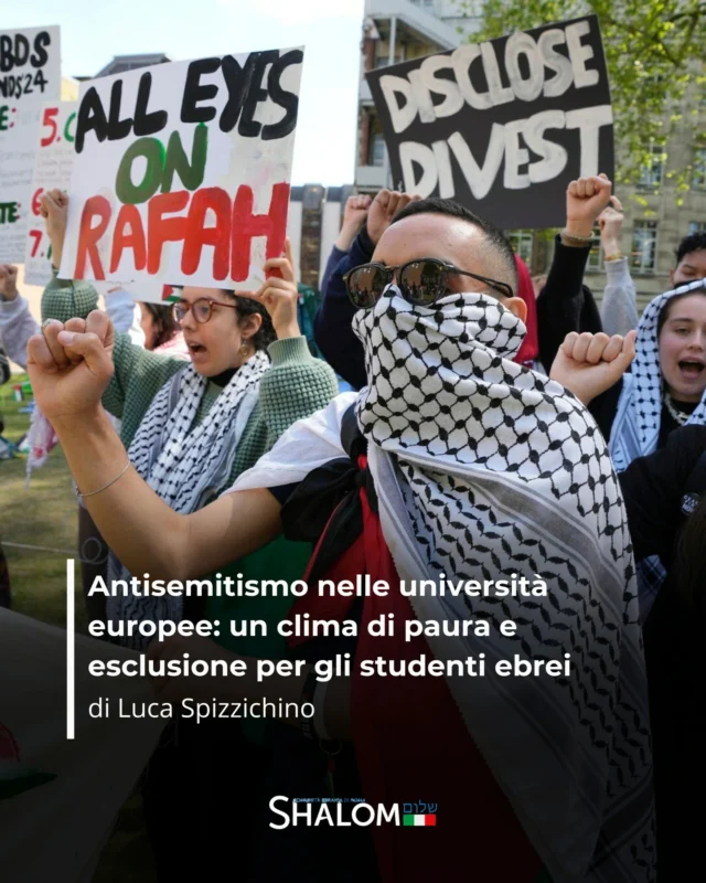 Un clima di paura e isolamento per gli studenti ebrei si sta diffondendo nelle università europee. È quanto emerge dal nuovo rapporto realizzato da @bnaibrith, @democ.de e dall'@eujs_official. 

Leggi di più nell'articolo di @luca.spizz su Shalom.it