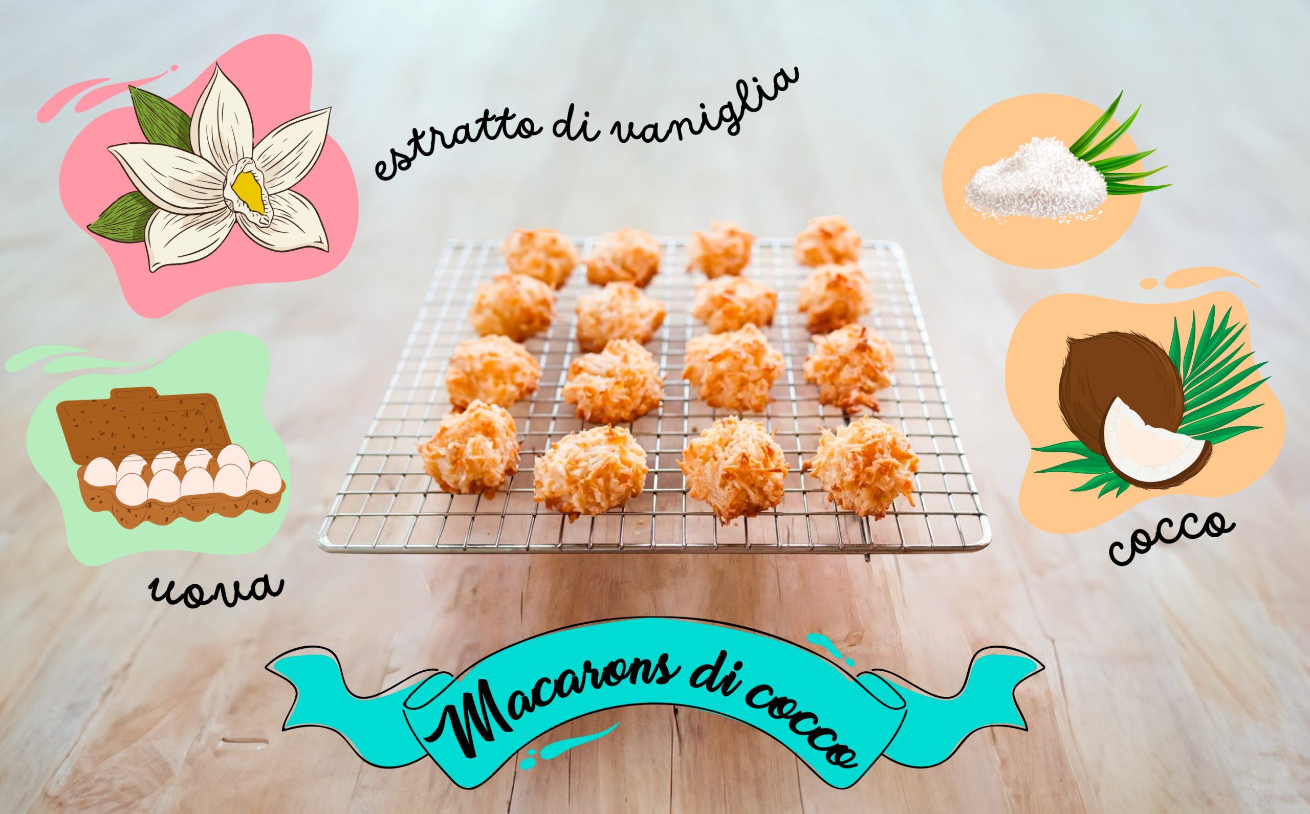 Macarons di cocco, una ricetta perfetta per Pesach