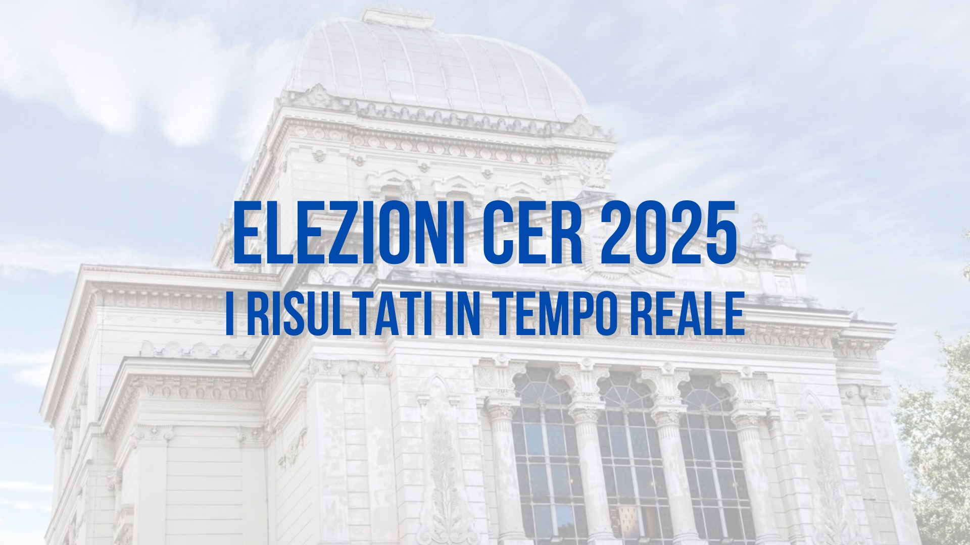 I risultati delle elezioni CER - aggiornamenti in tempo reale