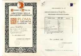 La genialità non si vede da un diploma. Rav Elio Toaff, 1936