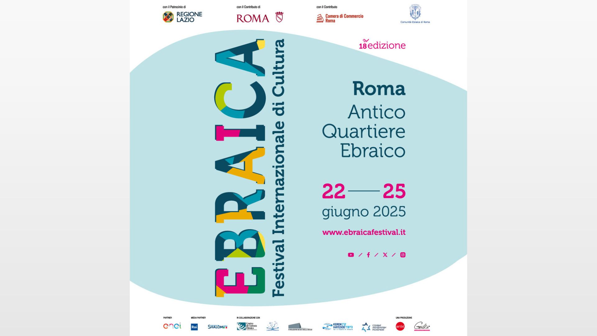 Ebraica Festival, al via la diciottesima edizione