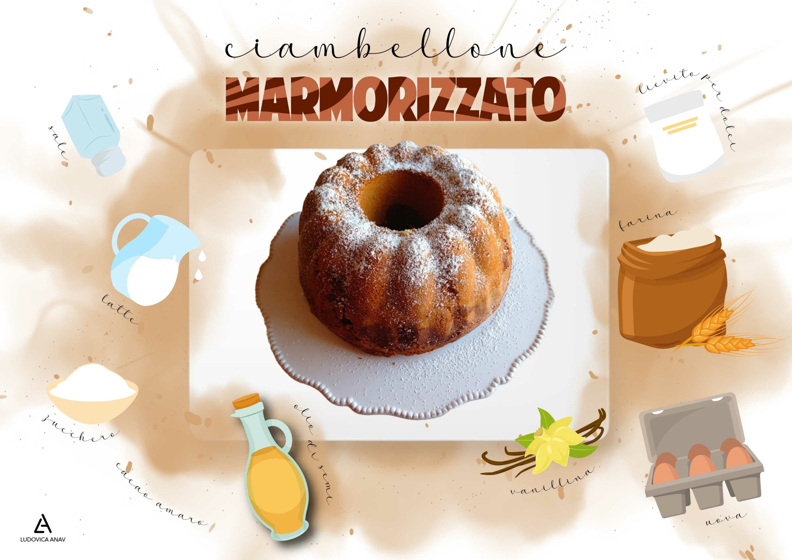 Ciambellone marmorizzato