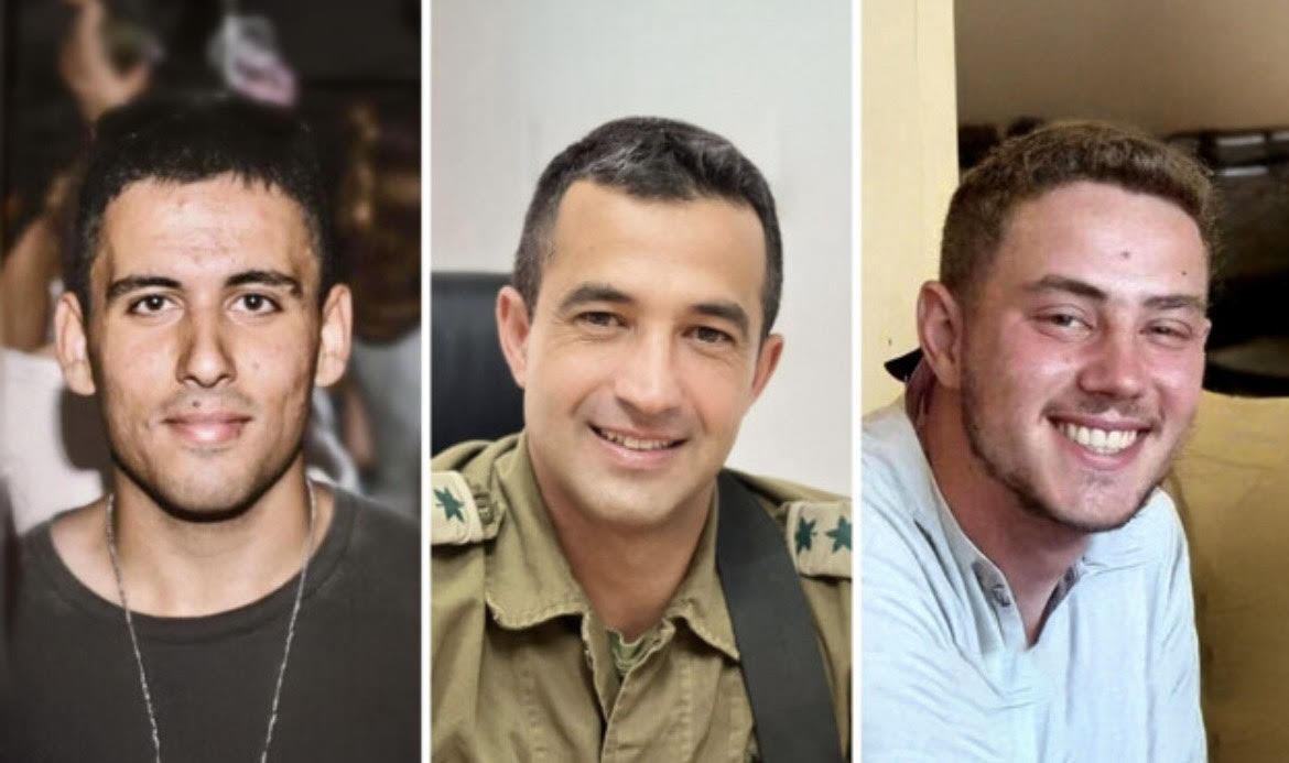 Tre eroi tornano a casa: restituiti a Israele i corpi di Asaf Hamami, Omer Neutra e Oz Daniel