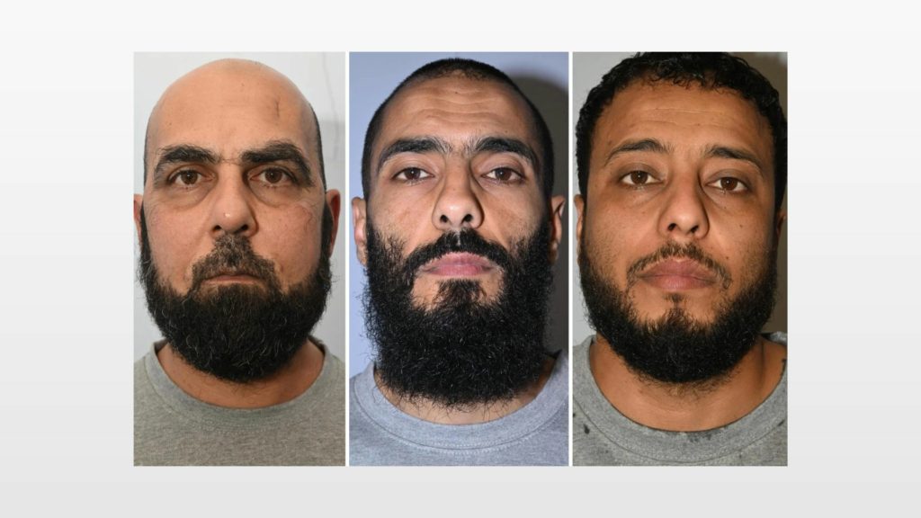 Tre uomini riconosciuti colpevoli di aver pianificato “il più letale attacco terroristico” nel Regno Unito
