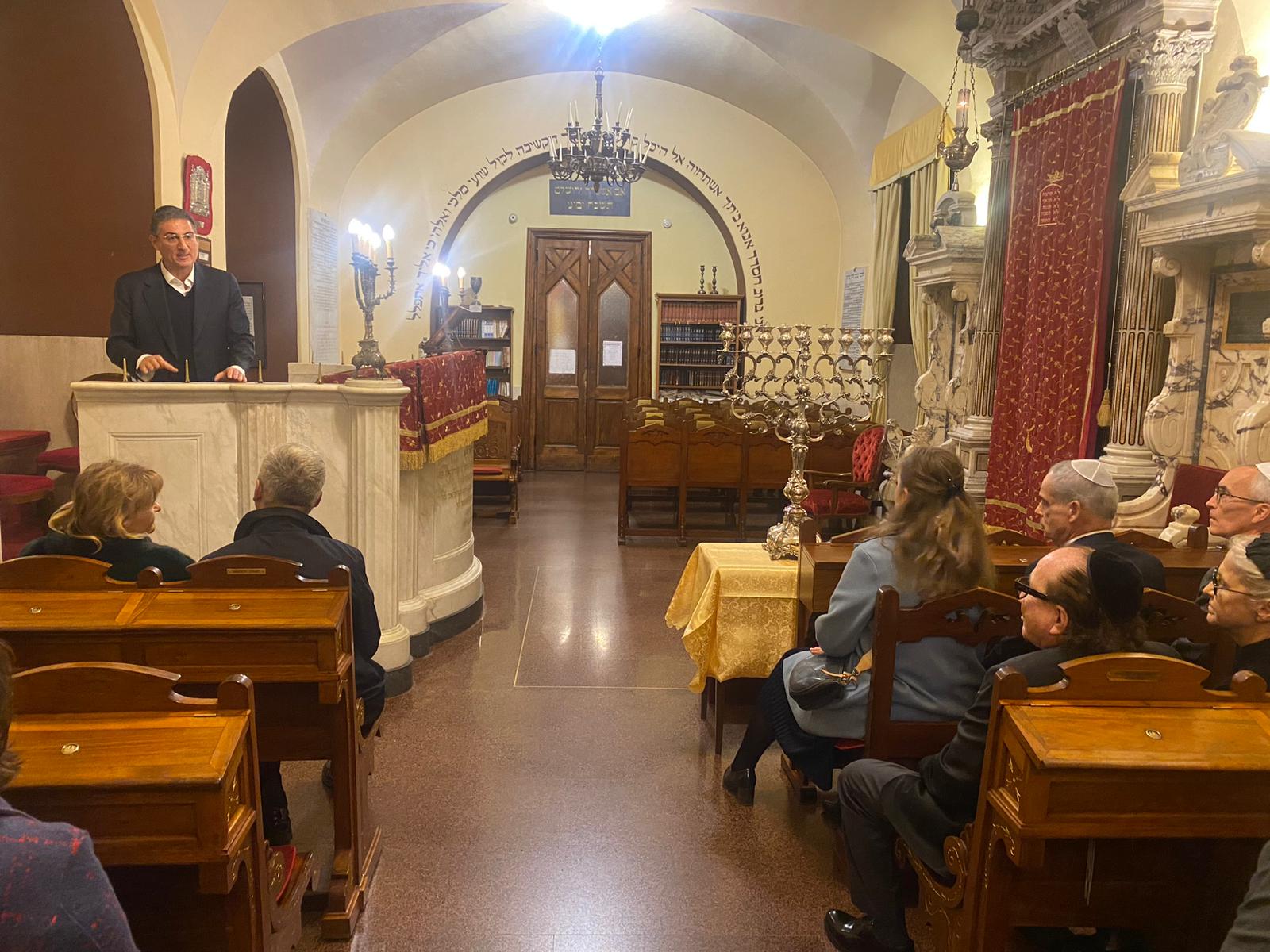 Channukkà con rappresentanti internazionali al Museo Ebraico di Roma
