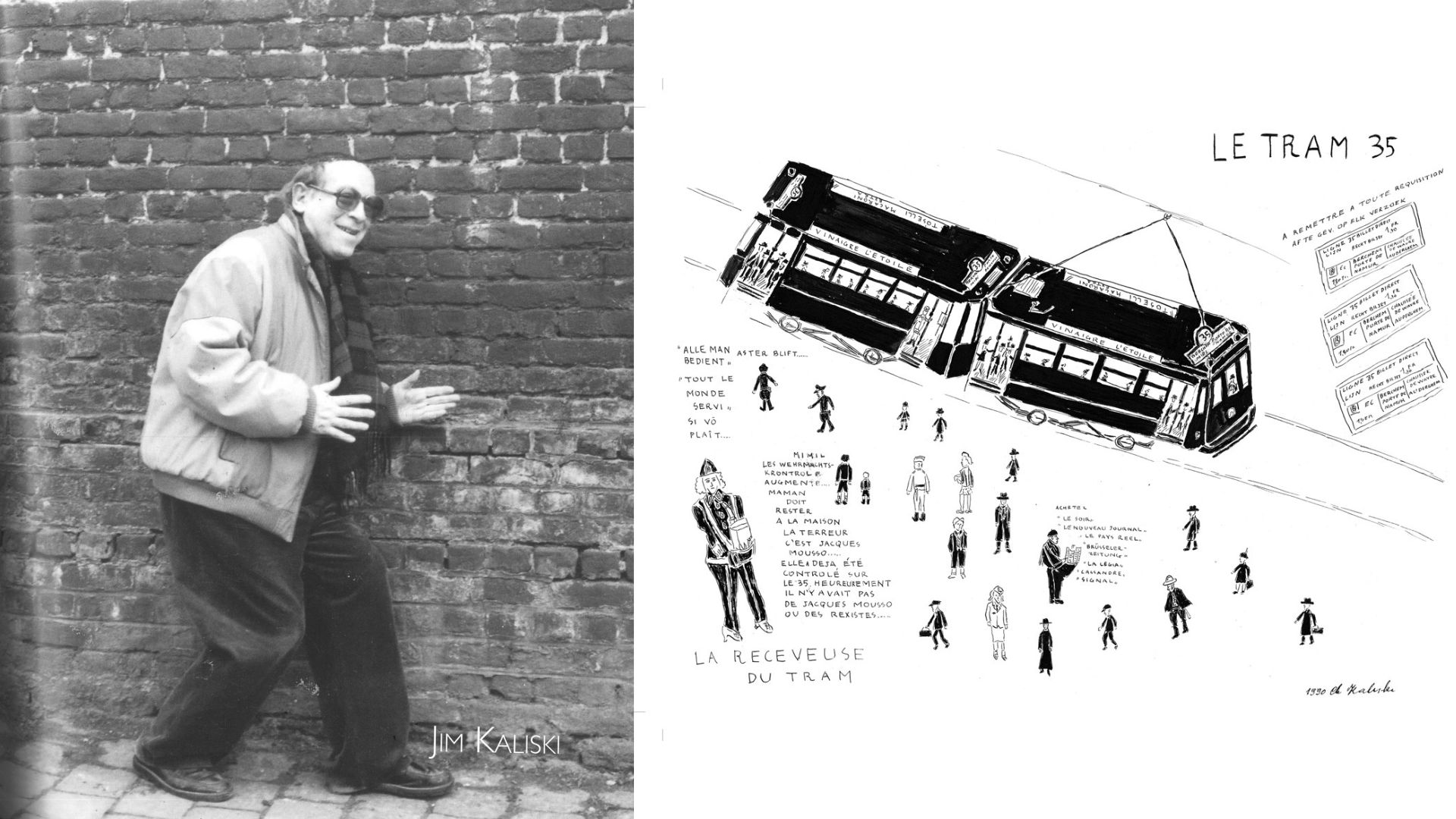 Uno straordinario Chaïm Kaliski in mostra  a Parigi con il suo alter ego Jim d’Etterbeek